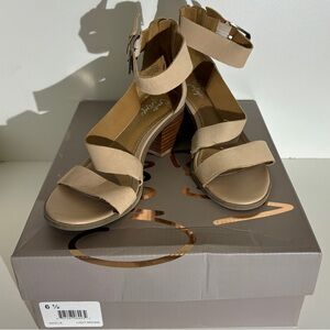 CROWN VINTAGE | Daulla Leather Heeled Sandals Size 6.5